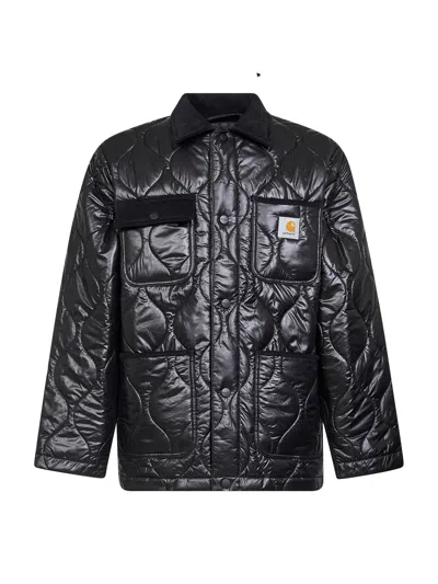 Carhartt Black Oscar Chore Liner Jacket In Animal Print