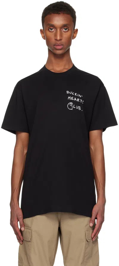 Carhartt Black Pepe B.h.c T-shirt In 89xx Black