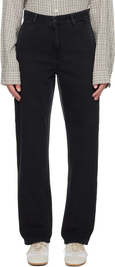 Carhartt Black Pierce Straight Jeans