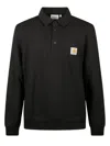 Carhartt Polo Sweatshirt In Black