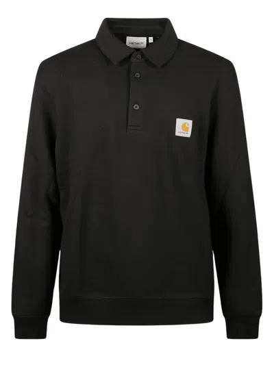 CARHARTT MEN BLACK POLO SWEATSHIRT, S LUXURY T-SHIRTS FOR MEN DARVEYS