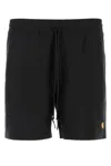 Carhartt Wip Black Polyester Chase Swim Trunk