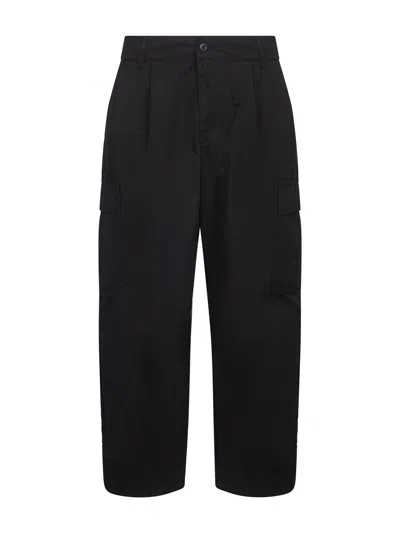 Carhartt Black Poplin Cole Cargo Trousers
