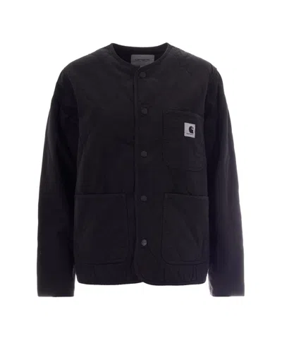 CARHARTT WOMEN BLACK QUILTED ROUND NECK JACKET