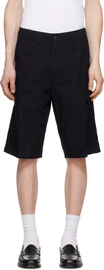 Carhartt Man Shorts & Bermuda Shorts Black Size 34 Cotton