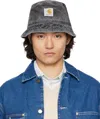 Carhartt Black Reynold Bucket Hat In 890f Black