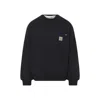 Carhartt Detroit Sweat Cotton Stone Washed Sweatshirts Black In Black