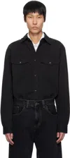 Carhartt Black Santa Fe Shirt In 89gd Black Garment D