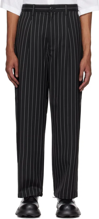 CARHARTT BLACK SEATON TROUSERS