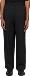 Carhartt Black Seaton Trousers In 89xx Black