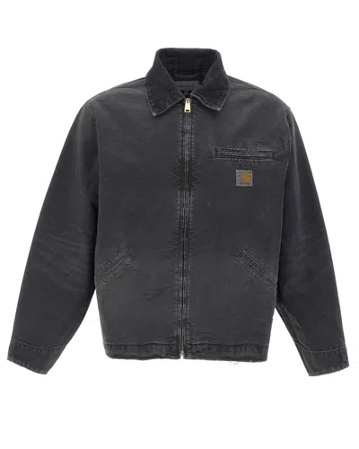 Carhartt Detroit Jacket Cotton Bradento Jackets Black In Multi