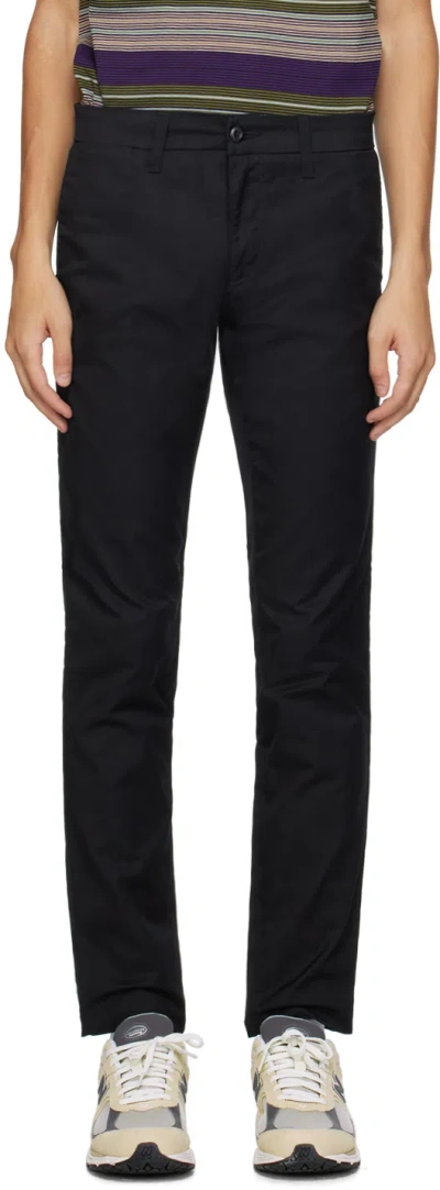 Carhartt Black Sid Trousers In 02 89 Black