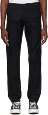 Carhartt Black Sid Trousers In 8902 Black Rinsed