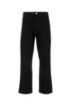 Carhartt Single Knee Straight-leg Trousers In Black