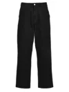 Carhartt Judd Hubbard Cotton Trousers In Black