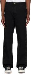 CARHARTT BLACK SINGLE KNEE TROUSERS