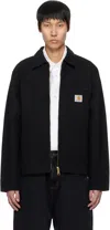 Carhartt Og Detroit Jacket In 00e02 Black / Black