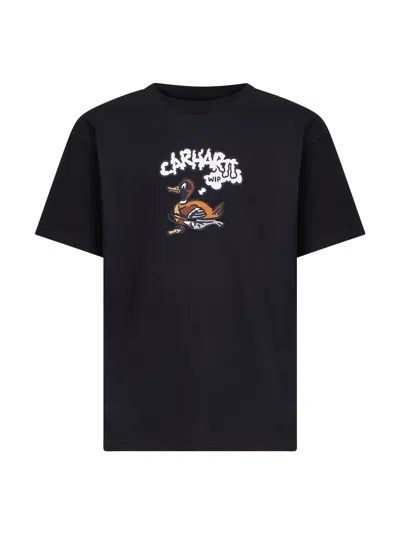 CARHARTT BLACK S/S DUCK DUCK T-SHIRT