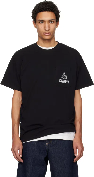 Carhartt Pond Corps T-shirt In Black