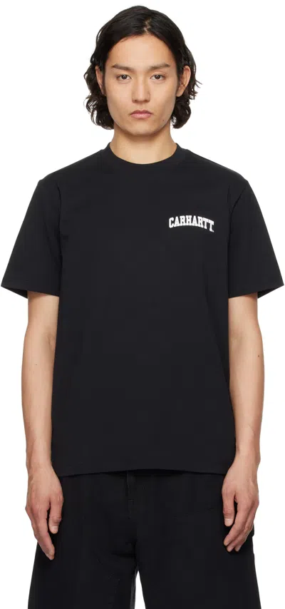 CARHARTT BLACK S/S UNIVERSITY SCRIPT T-SHIRT