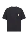 Carhartt Wip Short Sleeves Work Pocket T-shirt In Black