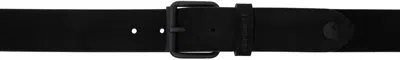 Carhartt Black Suede Belt In Xx 89 Black