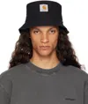 Carhartt Black Walter Linen Bucket Hat In 02 89 Black