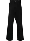 Carhartt Single Knee Straight-leg Trousers In Black