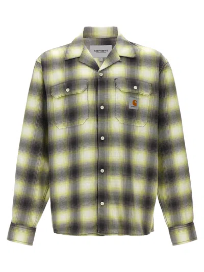 Carhartt Blanchard Shirt, Blouse Green In Multi