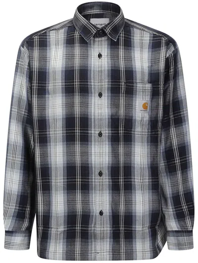 Carhartt Blanton Check-print Shirt In Black