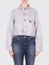 Carhartt Arca Buttoned Pocket Denim Jacket In Gray