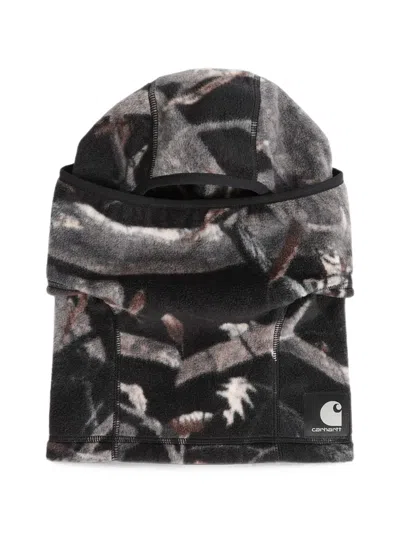 Carhartt Blevin Camouflage-print Balaclava In Black