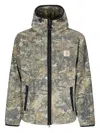 Carhartt Blevin Liner Hooded Fleece Jacket In Gray