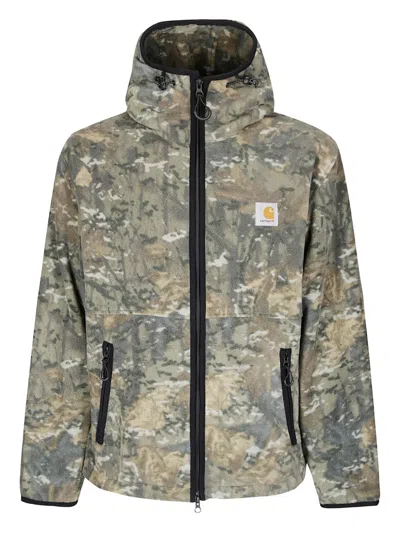 Carhartt Blevin Liner Hooded Fleece Jacket In Gray