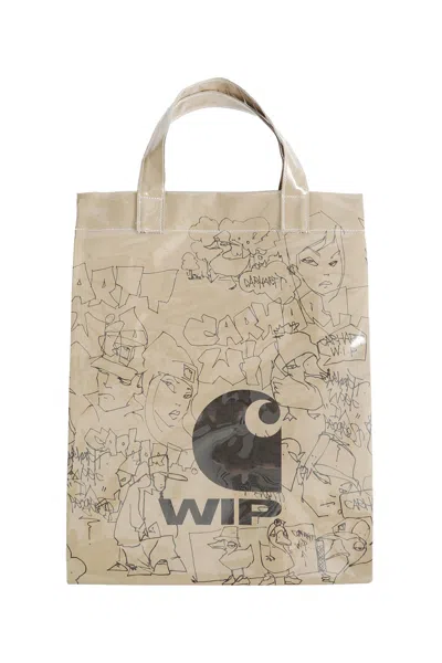 Carhartt Blinkerfluid Graphic-print Tote Bag In Brown