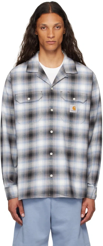 CARHARTT BLUE & BLACK BLANCHARD SHIRT