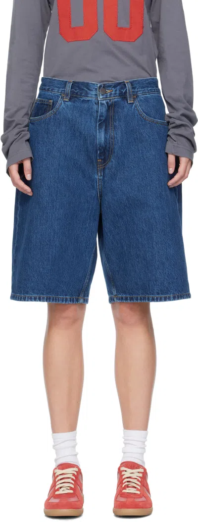Carhartt Wip Denim Landon Short In Blue