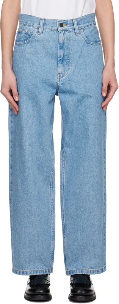 Carhartt Blue Brandon Jeans In Animal Print