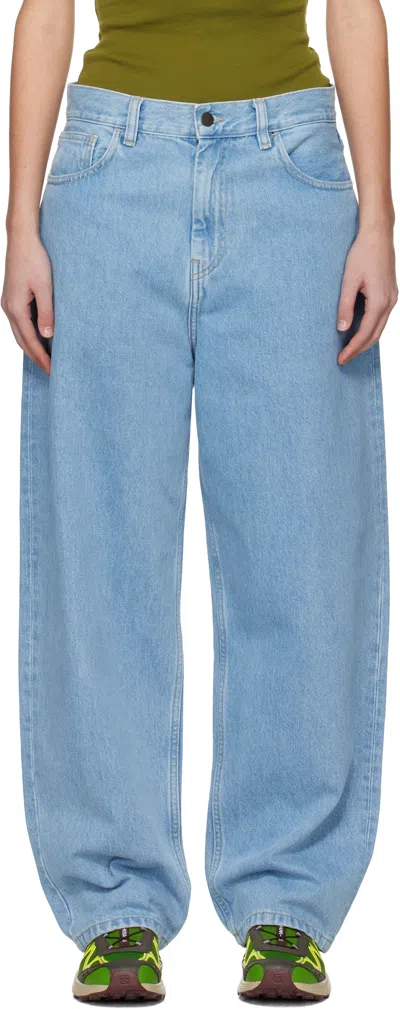 Carhartt Blue Brandon Jeans In Stone Bleached Blue