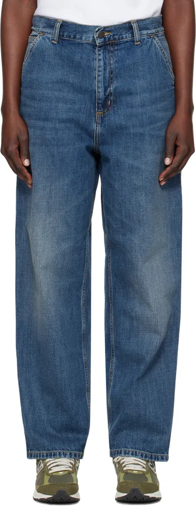 Carhartt Blue Brandon Single Knee Jeans