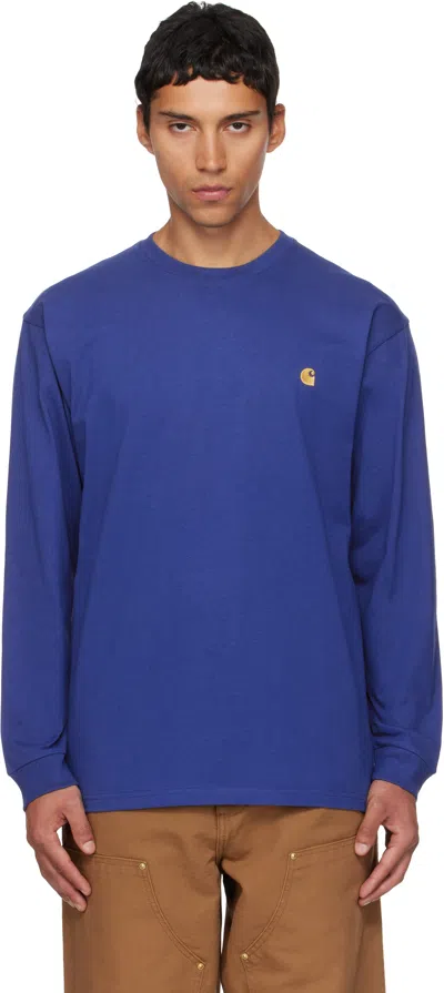 Carhartt Blue Chase Long Sleeve T-shirt