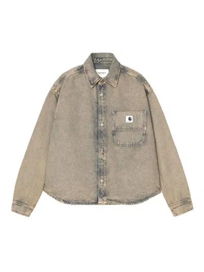 CARHARTT BLUE COTTON DENIM GEORGIA SHIRT