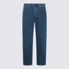 Carhartt Man Denim Pants Blue Size 33w-32l Organic Cotton In Blue