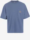 Carhartt Mens Sorrent Hudson Crewneck Cotton-jersey T-shirt In Blue