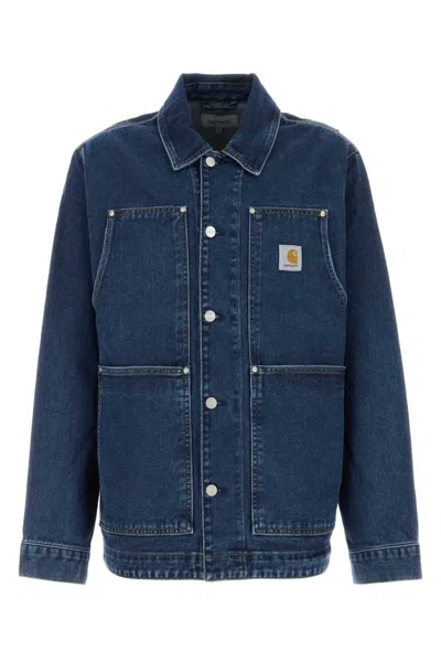 CARHARTT BLUE DENIM OG DOUBLE FONT JACKET