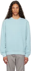 Carhartt Blue Duster Script Sweatshirt In Gd 0w9 Misty Sky
