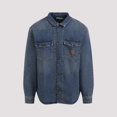 CARHARTT BLUE LINCOLN SHIRT COTTON JACKET