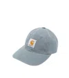 Carhartt Mens Cozy Blue The Canvas Logo-patch Cotton Cap In Blue