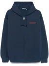 Carhartt Hooded Sweatshirt With Graphic Print And Pockets In Blue
