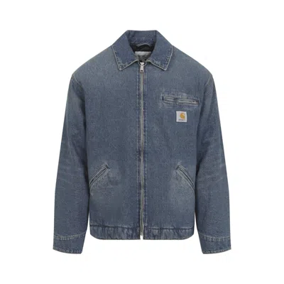 Carhartt Detroit Work Jacket Chest Pocket Style In Blue